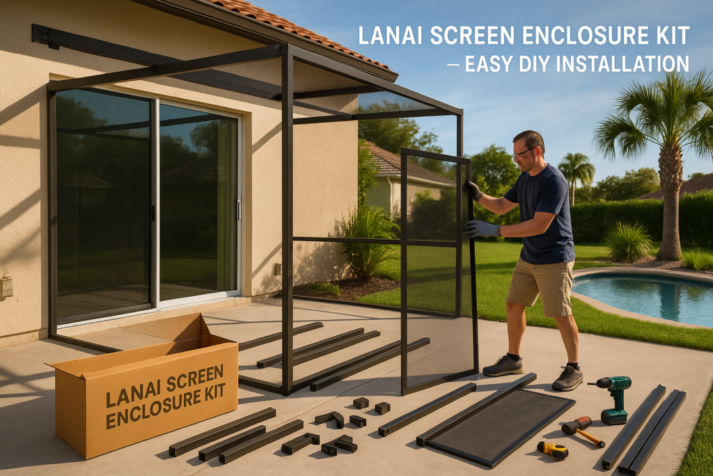 Get the simple guide for Lanai Screen Enclosure Kit
