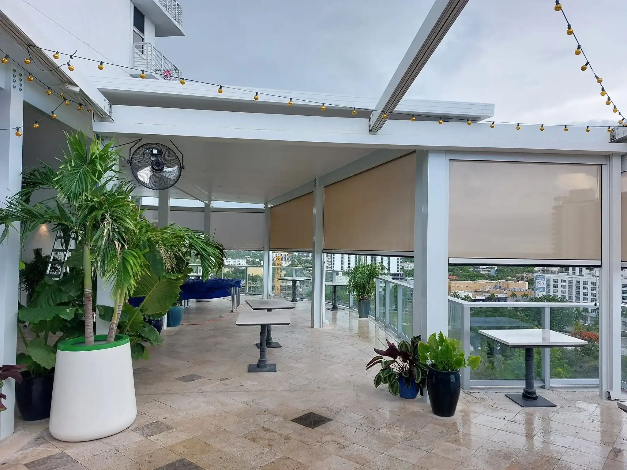 motorized retractable screens Sarasota Bradenton lanai installation